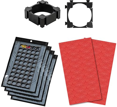 ISOLATECH 200x Portabatterie per batterie 18650 agli ioni di litio