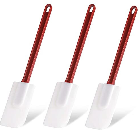 Povxlum Spatola in Silicone, spatola per padelle Commerciale, spatola in Silicone Resistente al, Adatta lavastoviglie, per arrostire