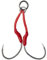 Savage Gear Double Bloody Assist Hook SJ 2 Stück Größe 1/0 bis 3/0 Beifängerhaken für Slow-Jigging (1/0)
