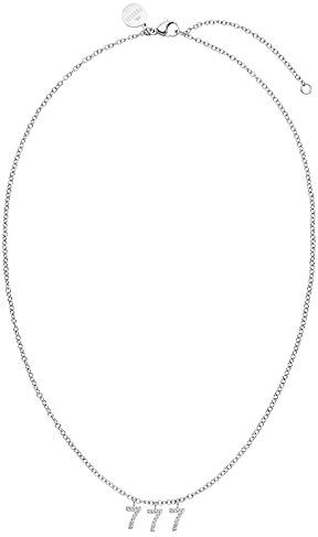 Purelei® Angel Numbers 777 Kette Damen (Silber) – Halskette Damen aus langlebigem Edelstahl – Wasserfeste Kette – 40-45 cm Länge verstellbar – Halskette für deinen individuellen Look
