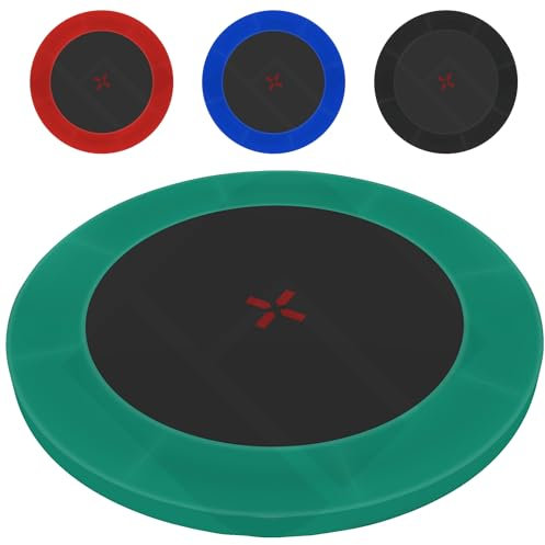 AWM Trampolin Randabdeckung Deluxe 244 305 366 400 430 460 Federabdeckung Randschutz Umrandung Abdeckung (Grün, Ø 427-430 cm)