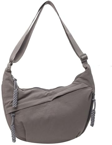 YiYunTE Bolso Bandolera Mujer Hombre, Nylon Bolso Cruzado Riñonera con Múltiples Bolsillos, Impermeable Bolsos Hombro Crossbody Media Luna Bolsitos Moviles Bolsos para Universidad Estudiantes Oficina