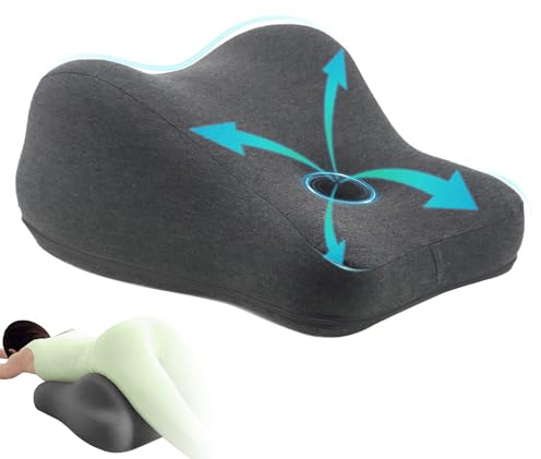 JAOGAUS Almohada de cuña, almohada de elevación de piernas, almohada ergonómica de apoyo para la espalda, cojín de espuma viscoelástica para dormir, leer, sentarse, promover la circulación sanguínea