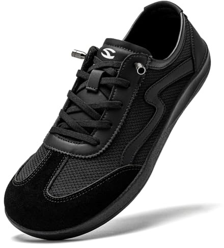 HOBIBEAR Barefoot Minimalist Shoes Mesh Lightweight Wide Toe Box Slip-on Fashion Sneakers for Womens Mens