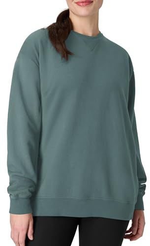 Hanes Men's Comfortwash Garment Dyed Sweatshirt, Cypress Green, Medium