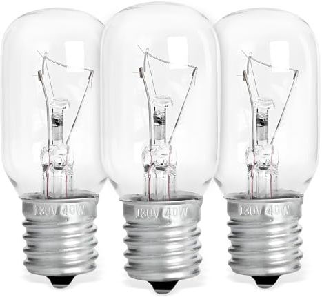 UP2WIN Light Bulbs Compatible with GE Microwave Oven - WB36X10003 Microwave Light Bulb Lamp Compatible with GE Whirlpool Maytag Frigidaire Kenmore Microwave, 3 Pack