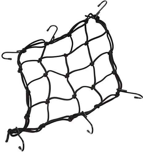 D&W - Red elástica para Equipaje de Moto o Bicicleta, 30 x 30 cm, Color Negro