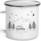 Little Mathilda Tasse de camping en émail personnalisée avec nom - Accessoire de camping - Tasse de camping-car - 300 ml - Cadeau de camping pour propriétaires de camping-cars - Gris