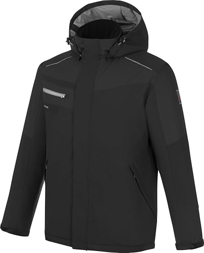 WÜRTH MODYF Parka Stretch Evolution – extra warme Herren Winterjacke für die kalten Tage in Schwarz - wasserabweisend und winddicht - in der Größe XL