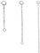 lafomukea Sterling Silver Extender Chain, 925 Sterling Silver Chain Extenders for Necklace Bracelet or Anklet for Jewellery Making for Women