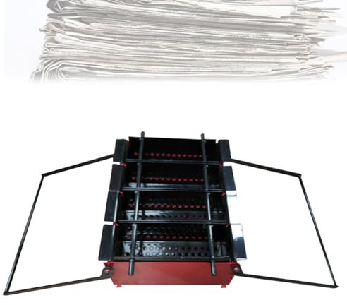 MiBoce Fabricant De Briquettes De Journaux, Fabricant De Presse À Vieux Papier, Fabricant De Briquettes De Journaux De Recyclage Bricolage, Matériau Stable, pour La Maison, L'usine, La Ferme