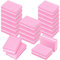 HZXINYI 20 Piezas Bloque de Lima Para Uñas - Taco Pulidor Uñas Doble Cara Grano 100/180, Lima Pulidora Uñas Lavable para Uñas Gel y Acrílico, Rosa