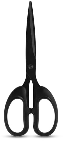 3 Piezas Tijeras Acero Inoxidable Teflón Antiadherentes 19×7,5cm, Recubrimiento De Teflón Contra Pegamento Y Cinta Adhesiva, Corte Fluido Para Oficina, Manualidades, Escuela Y Hogar