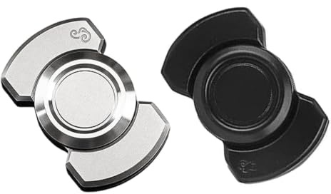2 Pcs Fidget Spinner for Adults, 3-in-1 Quiet Metal Fingertip Toy, Magnetic Clicker with High-Speed Rotation, Relieve Stress and Improve Concentration, Suitable Adults For Work and Leisure Time
