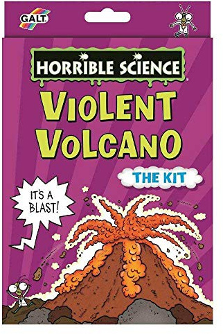 Galt Violent Volcano -Horrible Science Kit -Interactive, Fun Experiments Set and Science Kit for Kids - Make a Volcano Kit for Kids and Watch your Volcano Erupt - For Boys and Girls Ages 8 Years Plus