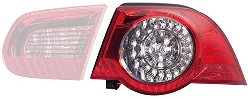 HELLA 2VA 009 246-091 Rückleuchte - LED - glasklar/rot - äusserer Teil - VW Eos (1F7, 1F8) - ECE - links