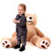 MKS XXL Teddybär mit Waschbarem Bezug | 100 cm Kuschelbär | Riesen Teddy mit strapazierfähigem Reißverschluss | Großer Teddybär mit plüschigem Polyester | Hypoallergenes Kuscheln mit XXL Kuscheltier