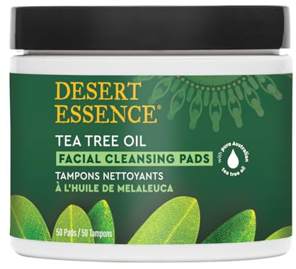 Desert Essence Tea Tree Oil Facial Cleansing Pads - 50 Count
