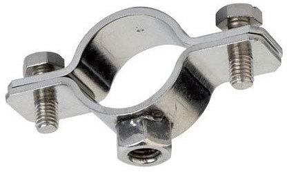 FORNITURE ZAMBON Supporto a Collare Acciaio Inox A2 AISI 304 Per Bloccaggio Tubazioni 2