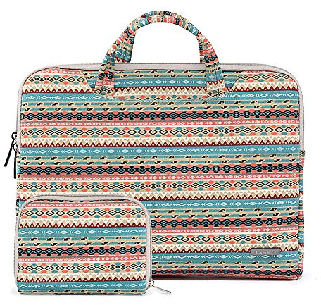 ZiXing Fodral för bärbar dator väska för bärbar dator med bärhandtag och sidoficka för Macbook/Netbooks/Ultrabooks/iPad Pro
