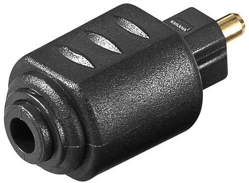 cablepelado Digital Audio Adapter Toslink Stecker auf Toslink Mini 3.5 mm schwarz