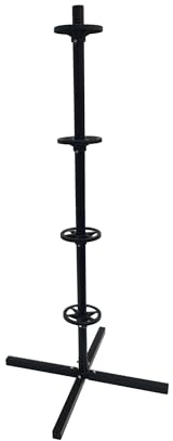 cartrend Soporte para neumáticos XL Max. capacidad de carga de 120 kg, apto para todo tipo de llantas y neumáticos de hasta 285 mm, color negro