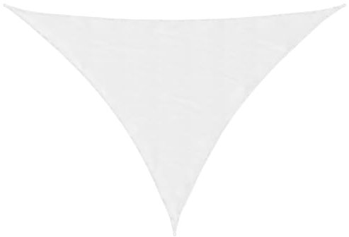 vidaXL Sonnensegel Wasserfest Sonnenschutz Windschutz Sonnendach UV Schutz Garten Terrasse Balkon Oxford-Gewebe Dreieckig 2,5x2,5x3,5m Weiß