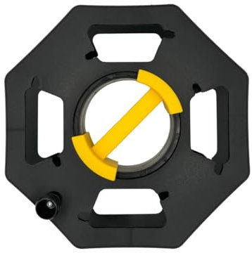 Heavy Duty Black Cable Tidy Reel – Empty Cable Reel Holder for Up to 25m Cable | Extension Cord Winder for Caravan Hook Up, EV Charging Leads, Outdoor Electric Cable, Garden Hose Storage