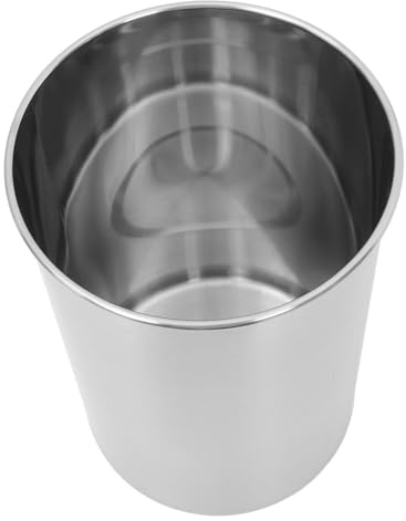 UKCOCO Cubos de Basura Empotrados para Encimera de Acero Inoxidable Resistente y Compacto para Cocina Baño y Oficina Diseño Moderno y Capacidad Pequeña para Desperdicios Alimenticios