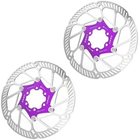 2 st cykelbromsskivor 140/160/180/203 mm värmeavledning flytande rotor kompatibel med MTB (M1 PURPLE-180M-2PCM)
