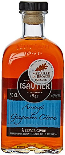 Isautier - Rhum Arrangé Gingembre Citron - Ile de la Réunion - 40° (1 x 0,5L)