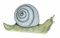 RAKSO Deko Garten Figur Dekofigur Gartenfigur Tierfigur Schnecke aus Kunststoff Höhe 18 cm