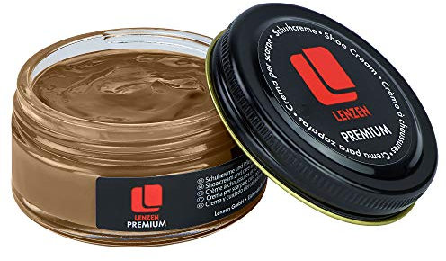 Lenzen Shoe Polish I Leather Cream for Smooth and Grained Leather (Bronze)