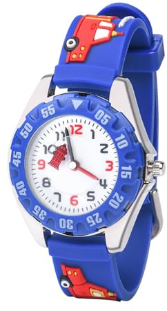 Vicloon Kinder Analog Quarz Uhr, Kinder Uhr mit 3D Cartoon Design, 30M wasserdichte, Silikon Armband, Japanischen Quarzwerk, Gut Lesbar, Lern Armbanduhr für Kind, Jungen und Mädchen