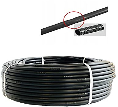 UZMAN Tubo per irrigazione, 200 m, tubo antigoccia, irrigazione, tubo antigoccia, 16 mm, sistema di irrigazione da giardino (200 metri)