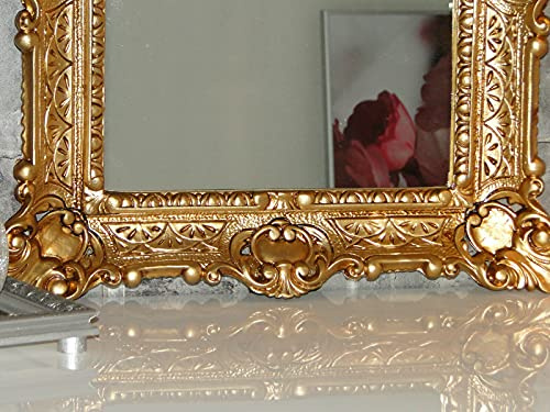 Bildram guld med skyddsglas barockram 56 x 46 antik prunk ram rokoko bildram NY