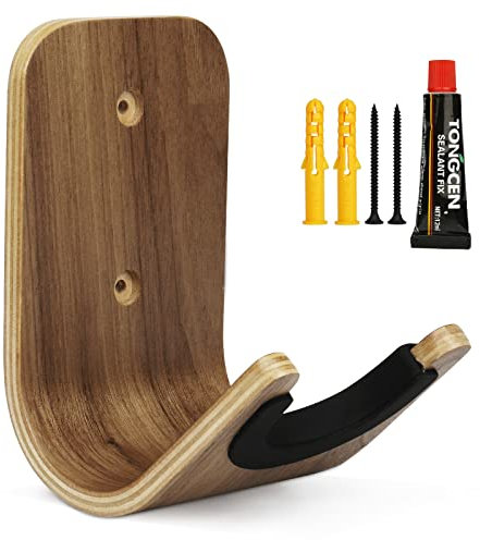 Yuepin Gitarrenhalterung Gitarrenhalter Für die Wand, Gitarren-Wandhalterung Holz mit Schrauben und Klebstoff für Akustikgitarre, klassische Gitarre, Bass, E-Gitarre & Ukulele (Ukulele)