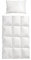 Trautesheim Kleinkinder-Bettdecken-Set Antiallergiker Feder-Kissen mit Daunen-Bettdecke 135x100cm 400g Füllung Plus Kinderkopfkissen 40x60 cm- Bezug 100% Baumwolle - KEIN LEBEND-RUPF