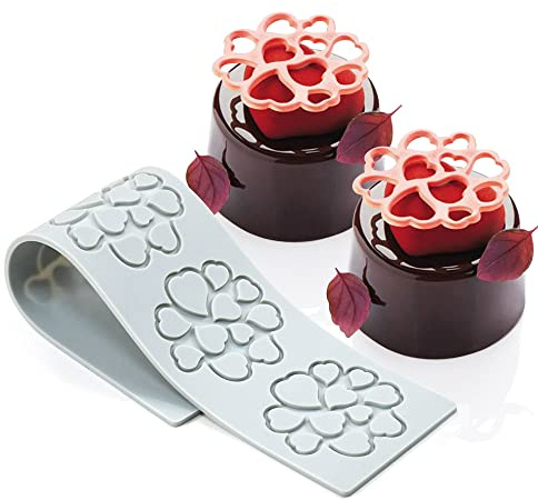 Moules en silicone en forme de feuille creuse cœur d'amoureux, moules chocolat, géométrique, moule en silicone 3D, moule en forme de feuille de chocolat bonbon, moule à sucre, décoration de gâteau