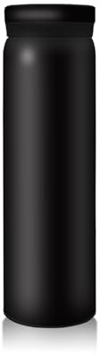 Boziee Piccola bottiglia termica in acciaio inox, 200 ml/300 ml, senza BPA, isolata sottovuoto, mini thermos (nero, 300 ML)