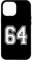 Number 64 in white Case for iPhone 12 Pro Max