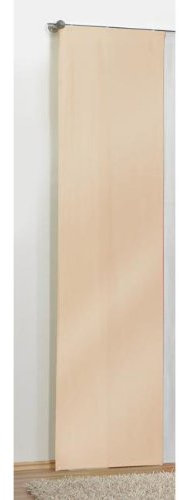Gardinenbox Preisgünstiger Flächenvorhang Schiebegardine, Blickdicht, lichtdurchlässig, mit Zubehör, 245x60, Sand, 85590