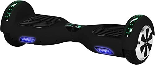 Robway W1 Hoverboard - Das Original - Marken Akku - Self Balance - 22 Farben - Bluetooth - 𝟮 x 𝟯𝟓𝟬 Watt Motoren - App - Led (Schwarz Matt)