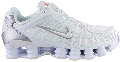Nike AV3595-100 Shox TL Herren White/White-METALLIC Silver-MAX ORANGE EU 45