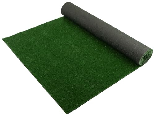 Primaflor Rasenteppich SPRING 7mm - SPRING, Grün, 2,00m x 5,00m, robuster Kunstrasen für Balkon & Terrasse | UV-stabilisiert, wasserdurchlässig & wetterfest | pflegeleichter Outdoor Bodenbelag