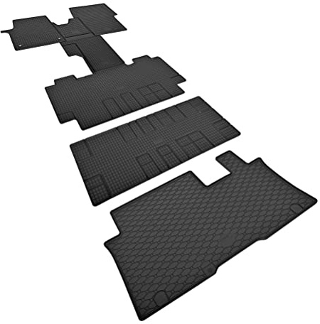 Passgenaue Gummifußmatten geeignet für Traveller, Spacetourer, Proace Verso, Zafira Life 8-Sitzer ab 2016 EIN Set