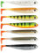 Lieblingsköder Gummifische 10cm - 7 Gummishads, Farbe Lieblingsköder:Firetail Edition