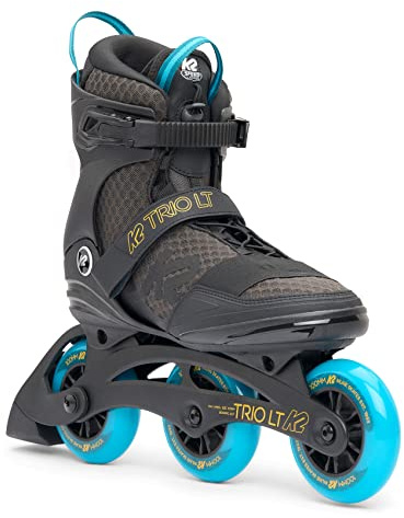 K2 Skates Unisex Inline Skates Trio LT 100, Black - Blue, 30H0060.1.1.125