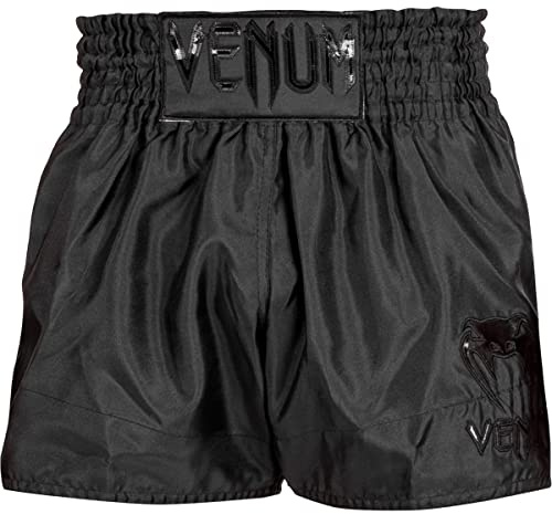 Venum, Classic Muay Thai Shorts, Men's, XL, Black/Black