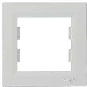 Schneider Electric Asfora EPH5800121D - Marco para enchufes e interruptores (1 unidad), color blanco